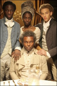 Toussaint Louverture, with his wife Suzanne and their two sons.