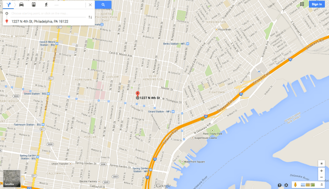 Map to Impact Hub Philly